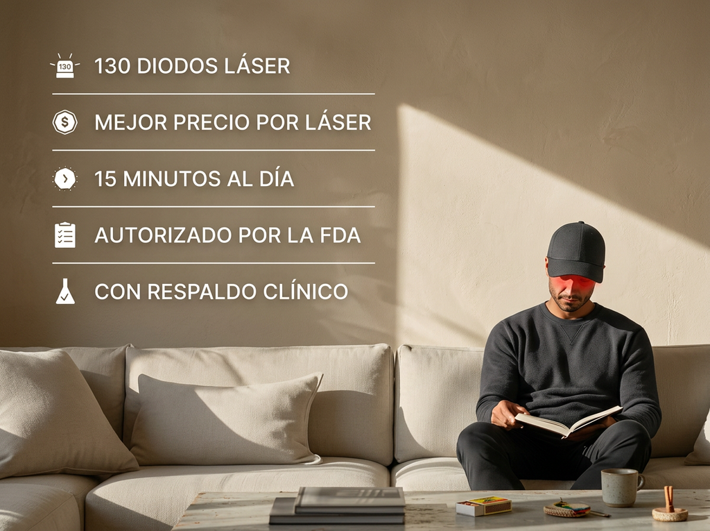 ALPELOCAP™ | Gorra de terapia de luz roja para estimular el crecimiento del cabello